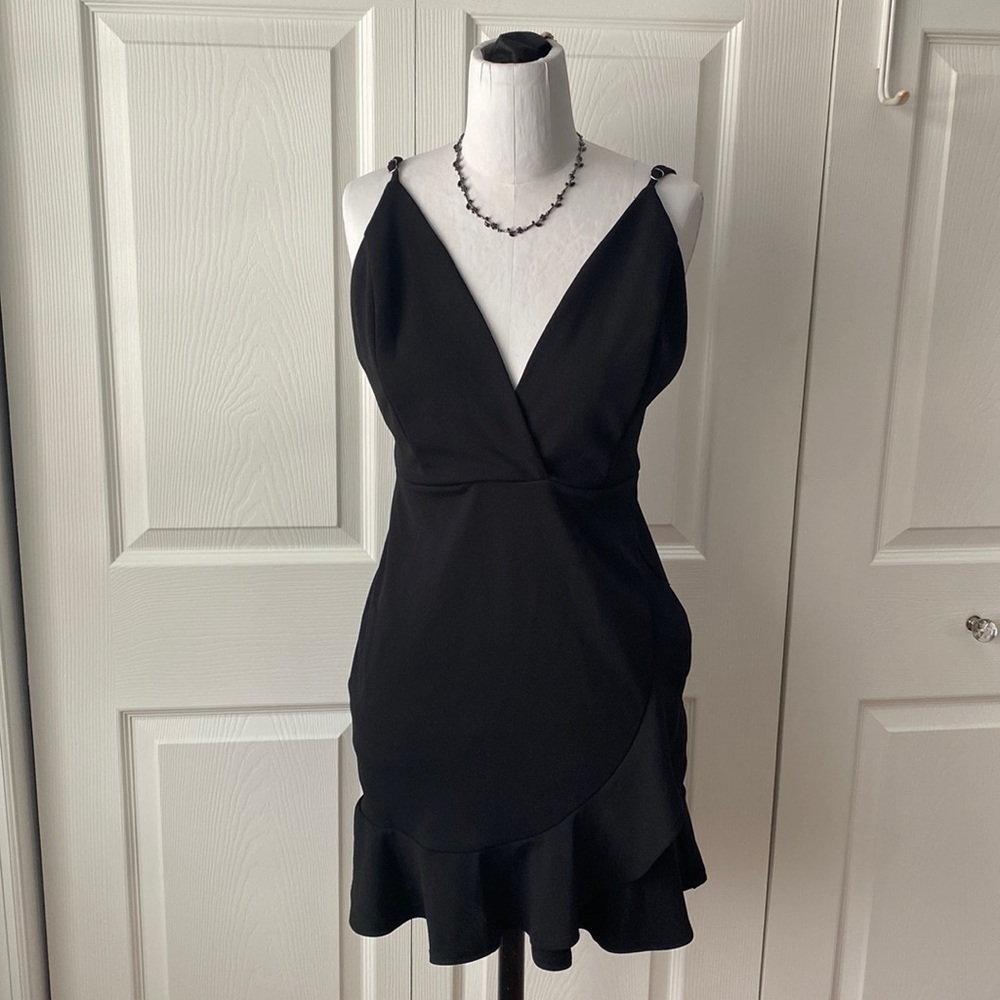 Sunset+Spring Black Mini Dress